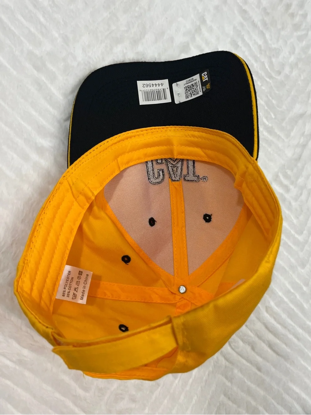 CAT Caterpillar Baseball Hat Cap Yellow Black New